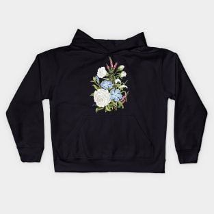 Spring Flower Power -  Flower Bouquet - Hearts - Beautiful Flowers - Vintage Kids Hoodie